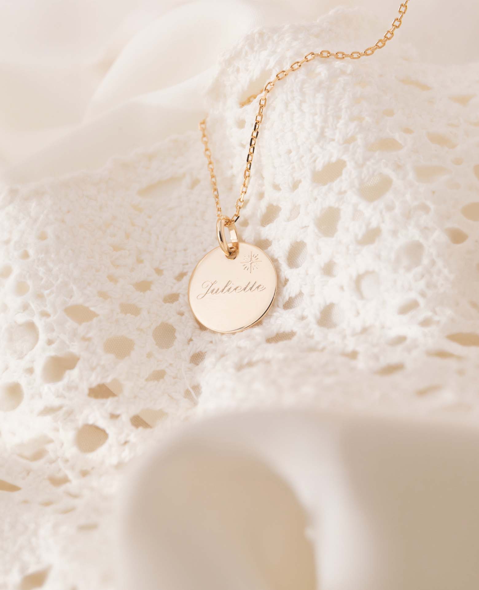 Collier enfant personnalisé prénom <i>Mon étoile</